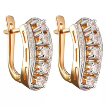 Серебряные серьги с фианитами