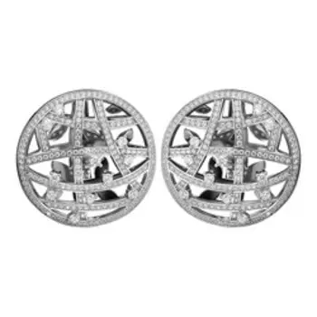 Серебряные серьги с фианитами