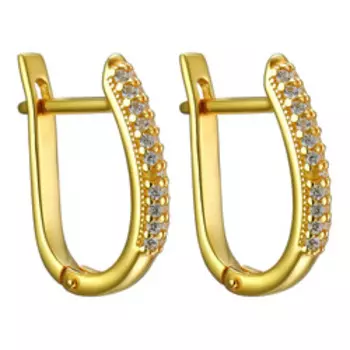 Серебряные серьги с фианитами