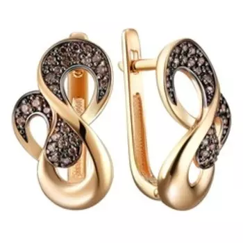 Серебряные серьги с фианитами