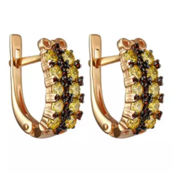 Серебряные серьги с фианитами