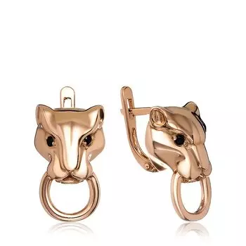 Серебряные серьги с фианитами