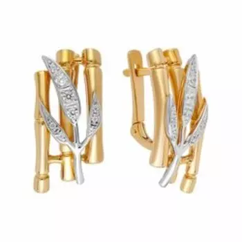 Серебряные серьги с фианитами