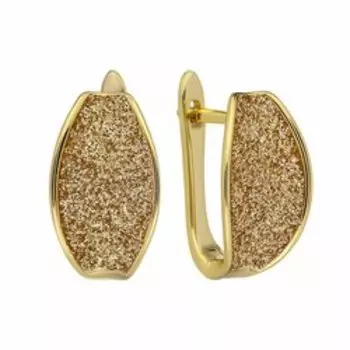 Серебряные серьги с глиттером