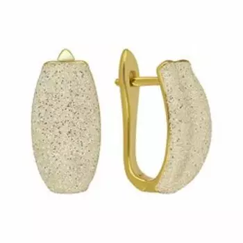 Серебряные серьги с глиттером