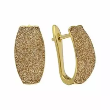 Серебряные серьги с глиттером