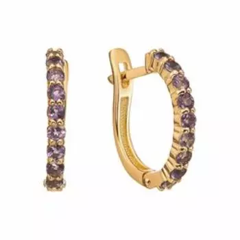 Серебряные серьги с иолитом