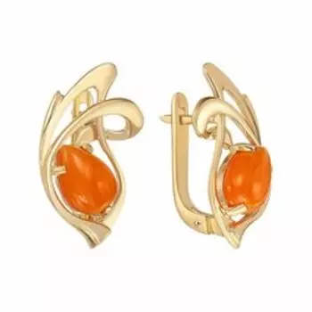 Серебряные серьги с кораллами