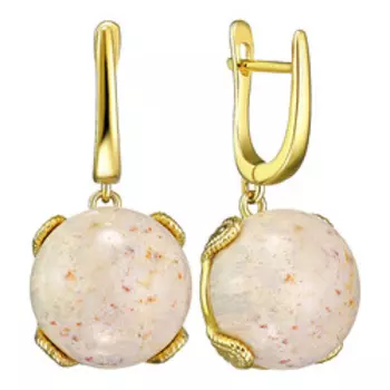 Серебряные серьги с кораллом