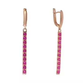 Серебряные серьги с корундами