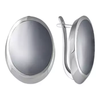 Серебряные серьги с кремнием