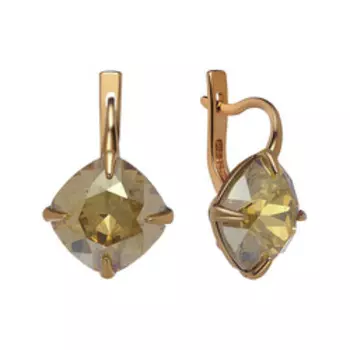 Серебряные серьги с кристаллами Swarovski