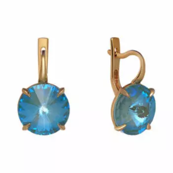 Серебряные серьги с кристаллами Swarovski