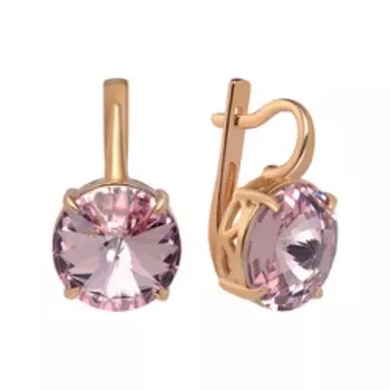 Серебряные серьги с кристаллами Swarovski