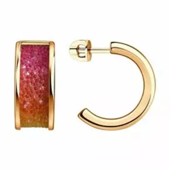 Серебряные серьги с кристаллами Swarovski