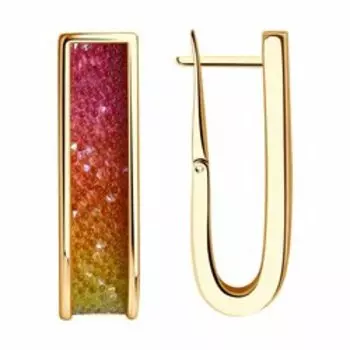 Серебряные серьги с кристаллами Swarovski