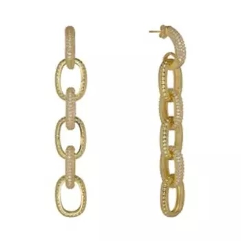 Серебряные серьги с кубическим цирконием