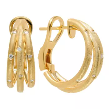 Серебряные серьги с кубическим цирконием