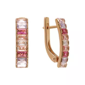 Серебряные серьги с кварцем