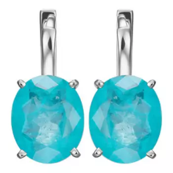 Серебряные серьги с кварцем