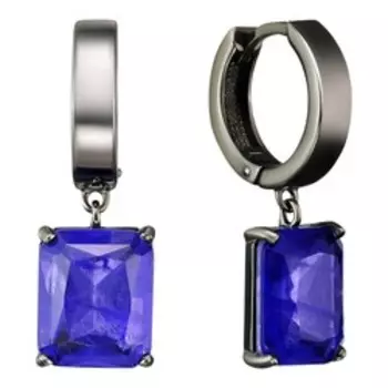 Серебряные серьги с кварцем