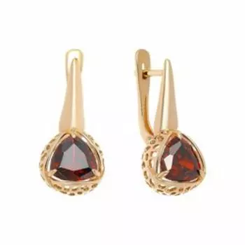 Серебряные серьги с кварцем