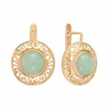 Серебряные серьги с кварцем