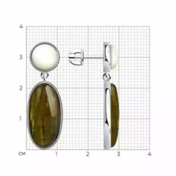 Серебряные серьги 925 пробы