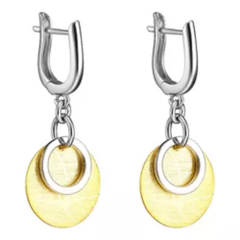 Серебряные серьги с матированием