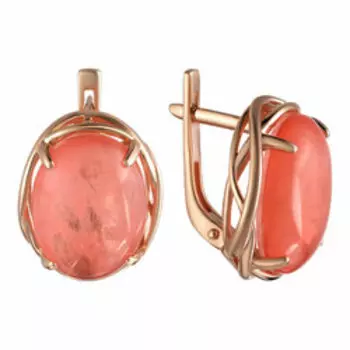 Серебряные серьги с морганитами