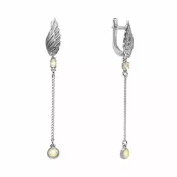 Серебряные серьги с опалами