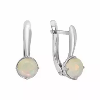 Серебряные серьги с опалами