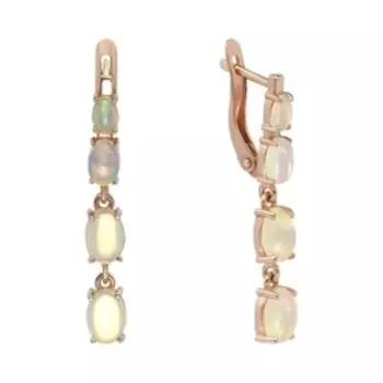 Серебряные серьги с опалами