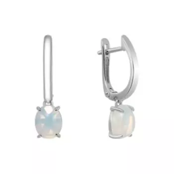 Серебряные серьги с опалами