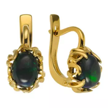 Серебряные серьги с опалами