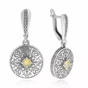 Серебряные серьги с опалами