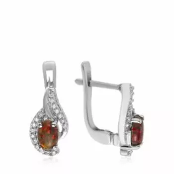 Серебряные серьги с опалом