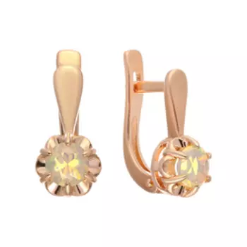 Серебряные серьги с опалом