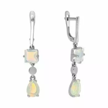 Серебряные серьги с опалом