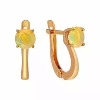 Серебряные серьги с опалом