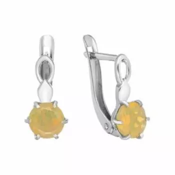 Серебряные серьги с опалом