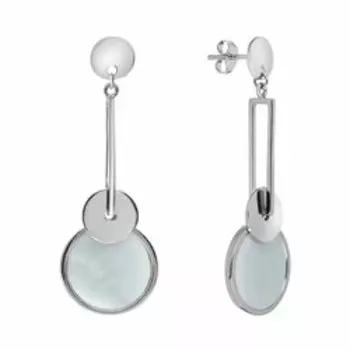 Серебряные серьги с перламутром