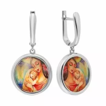 Серебряные серьги с перламутром