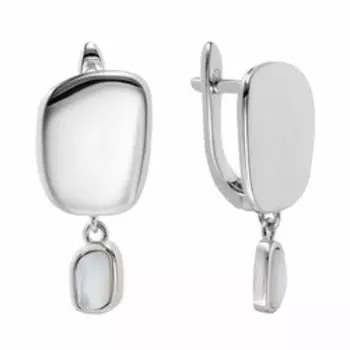 Серебряные серьги с перламутром