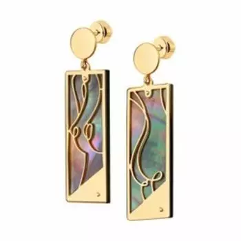 Серебряные серьги с перламутром