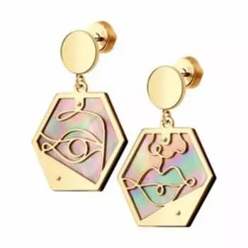 Серебряные серьги с перламутром