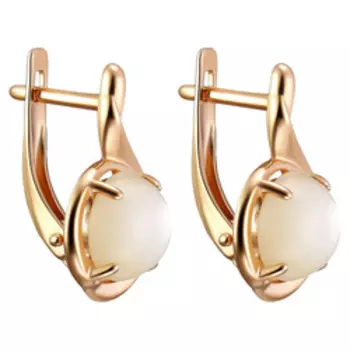 Серебряные серьги с перламутром