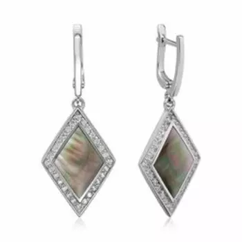 Серебряные серьги с перламутром