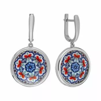 Серебряные серьги с перламутром