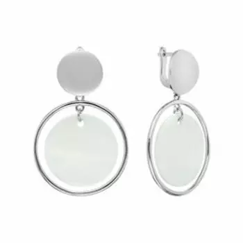 Серебряные серьги с перламутром